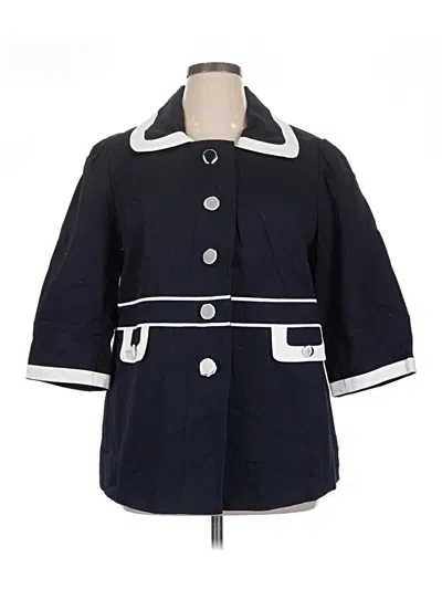 Pre-owned Dialogue Coat In Blue