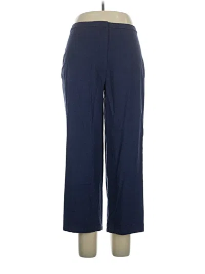 Pre-owned Dialogue Linen Pants In Blue
