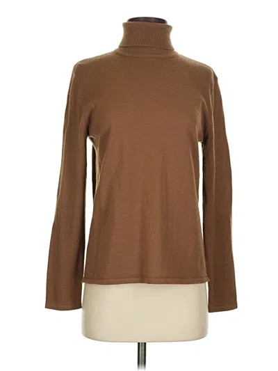 Pre-owned Dialogue Turtleneck Sweater In Brown