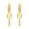 Diamanti Per Tutti Gold Diamond Single Earring In Gold Tone