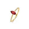 Diamanti Per Tutti Gold Hope Diamond Embellished Ring In Gold Tone
