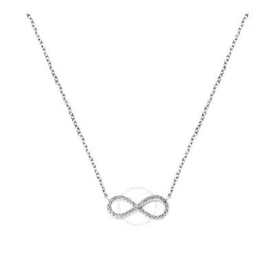 Diamanti Per Tutti Ladies Silver Big Infinity Necklace In Silver Tone