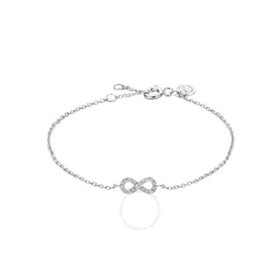 Diamanti Per Tutti Ladies Silver Infinity Bracelet In Silver Tone