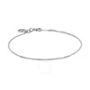 Shop Diamanti Per Tutti Ladies Silver Linea Diamond Embellished Bracelet In Silver Tone