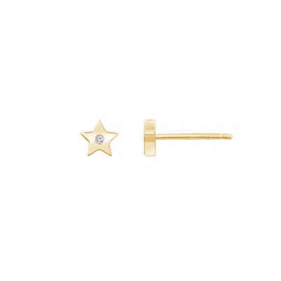 Diamonbliss Women's Gold  Marilyn Monroe Star Stud Earrings