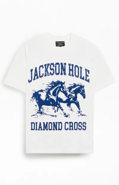 Diamond Cross Ranch Men's Jackson Hole T-shirt In White