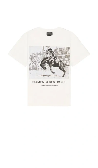Diamond Cross Ranch Walter Riding Tee In White