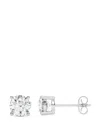 Diamond Essentials Diamond Earrings In Metallic