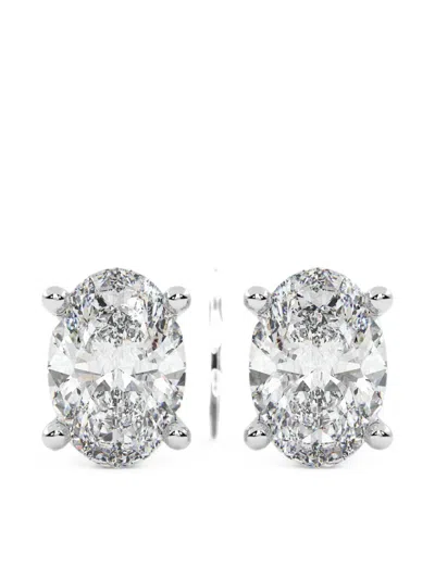 Diamond Essentials Diamond Earrings In Metallic