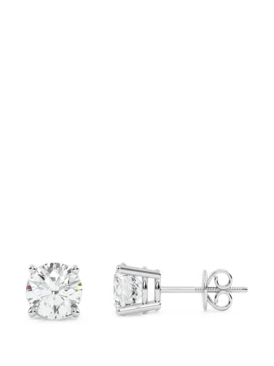 Diamond Essentials Diamond Earrings In Silver