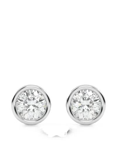 Diamond Essentials Diamond Earrings In Silver