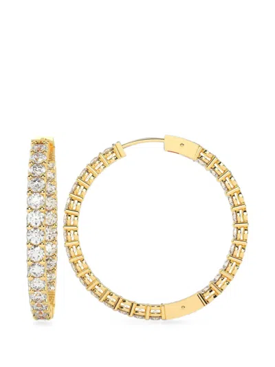 Diamond Essentials Diamond Hoop Earrings In Gold