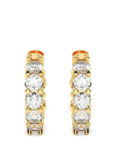 Diamond Essentials Diamond Hoop Earrings In Gold