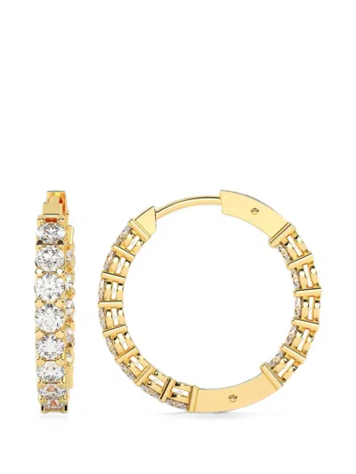Diamond Essentials Diamond Hoop Earrings In Gold