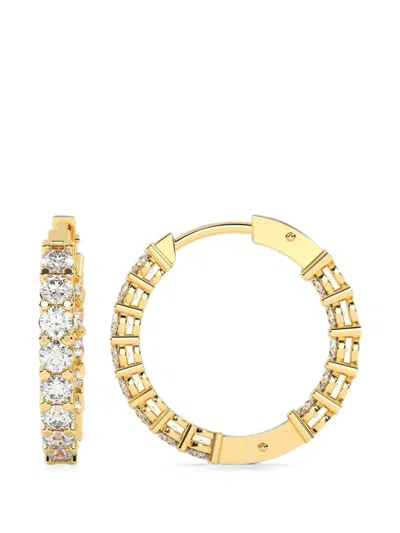 Diamond Essentials Diamond Hoop Earrings In Gold