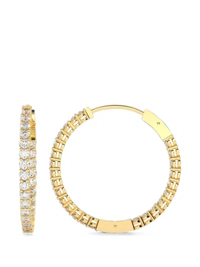 Diamond Essentials Diamond Hoop Earrings In Gold