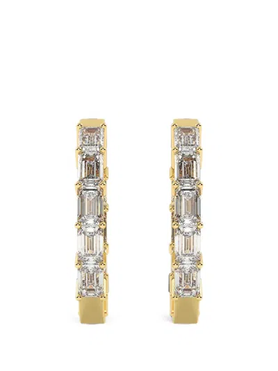 Diamond Essentials Diamond Hoop Earrings In Gold