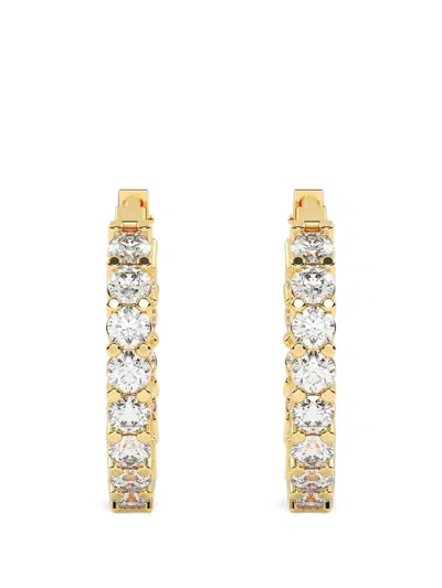Diamond Essentials Diamond Hoop Earrings In Gold