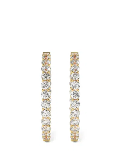 Diamond Essentials Diamond Hoop Earrings In Gold