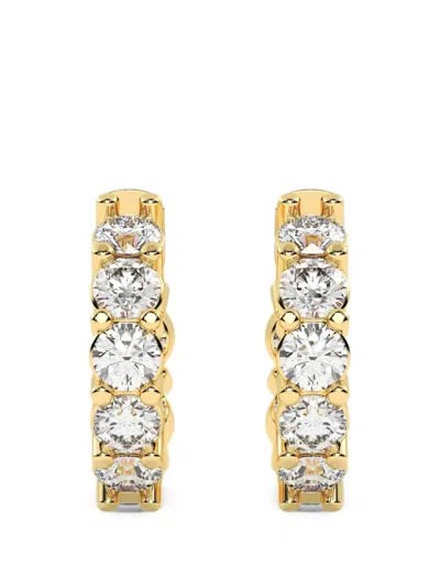 Diamond Essentials Diamond Huggie Hoop Earrings In Gold