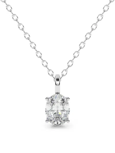 Diamond Essentials Diamond Necklace In Metallic