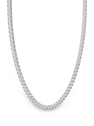 Diamond Essentials Diamond Necklace In Metallic