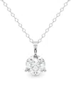 Diamond Essentials Diamond Necklace In Silver