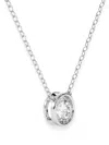 Diamond Essentials Diamond Necklace In Silver
