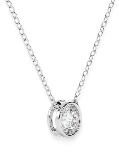 Diamond Essentials Diamond Necklace In Silver