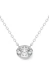 Diamond Essentials Diamond Necklace In Silver