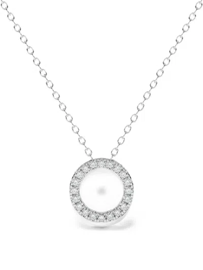 Diamond Essentials Diamond Pendant Necklace In Metallic