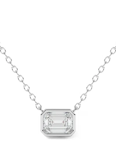 Diamond Essentials Diamond Pendant Necklace In Silver