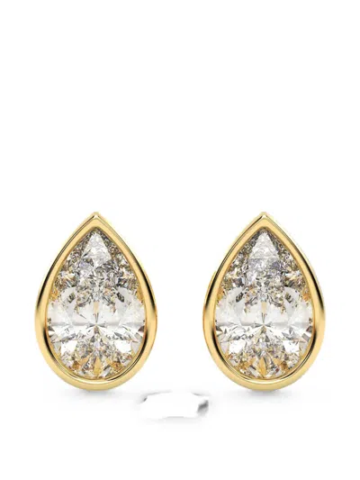 Diamond Essentials Diamond Solitaire Earrings In Gold