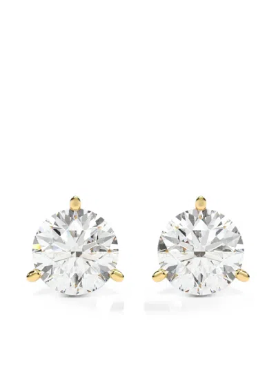 Diamond Essentials Diamond Solitaire Earrings In Silver