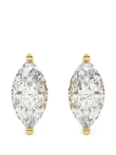 Diamond Essentials Diamond Solitaire Earrings In Silver