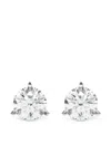 Diamond Essentials Diamond Solitaire Earrings In Silver