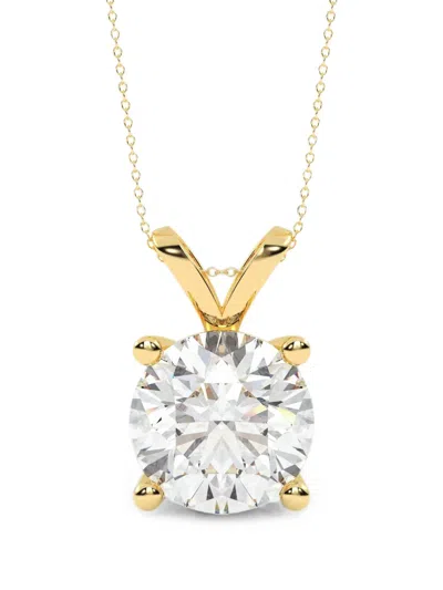 Diamond Essentials Diamond Solitaire Necklace In Gold