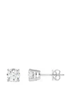 Diamond Essentials Diamond Solitaire Stud Earrings In Silver