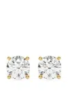 Diamond Essentials Diamond Solitaire Stud Earrings In Silver