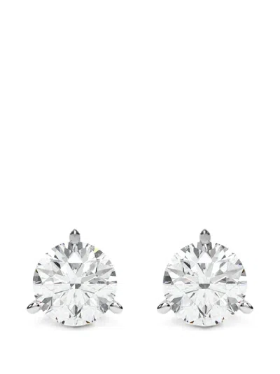Diamond Essentials Diamond Stud Earrings In Metallic