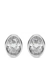 Diamond Essentials Diamond Stud Earrings In Metallic
