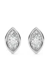 Diamond Essentials Diamond Stud Earrings In Silver