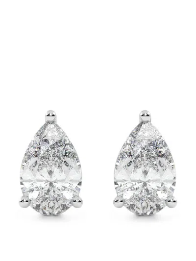 Diamond Essentials Diamond Stud Earrings In Silver