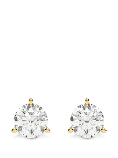 Diamond Essentials Diamond Stud Earrings In Silver