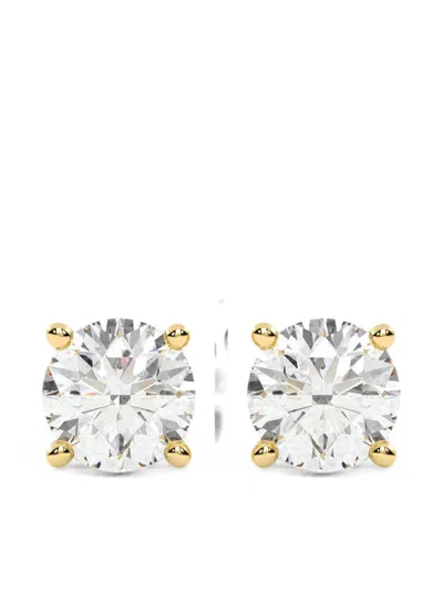 Diamond Essentials Diamond Stud Earrings In Silver