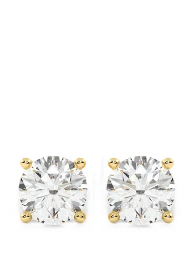 Diamond Essentials Diamond Stud Earrings In Silver