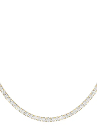 Diamond Essentials Diamond Tennis Necklace In Gold