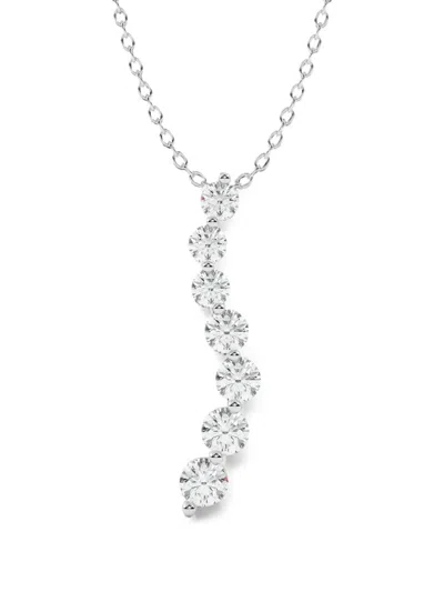 Diamond Essentials Journey Diamond Necklace In Silver