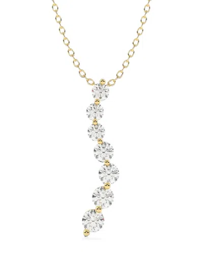 Diamond Essentials Journey Diamond Pendant Necklace In Gold