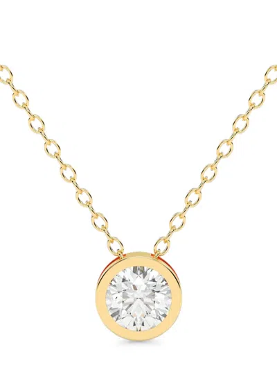 Diamond Essentials Lab-grown Diamond Bezel Necklace In Gold